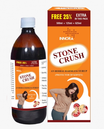 Innora Stone Crush, an Herbal Harmless Syrup 500ml + 125ml = 625ml | Protector of Kidney